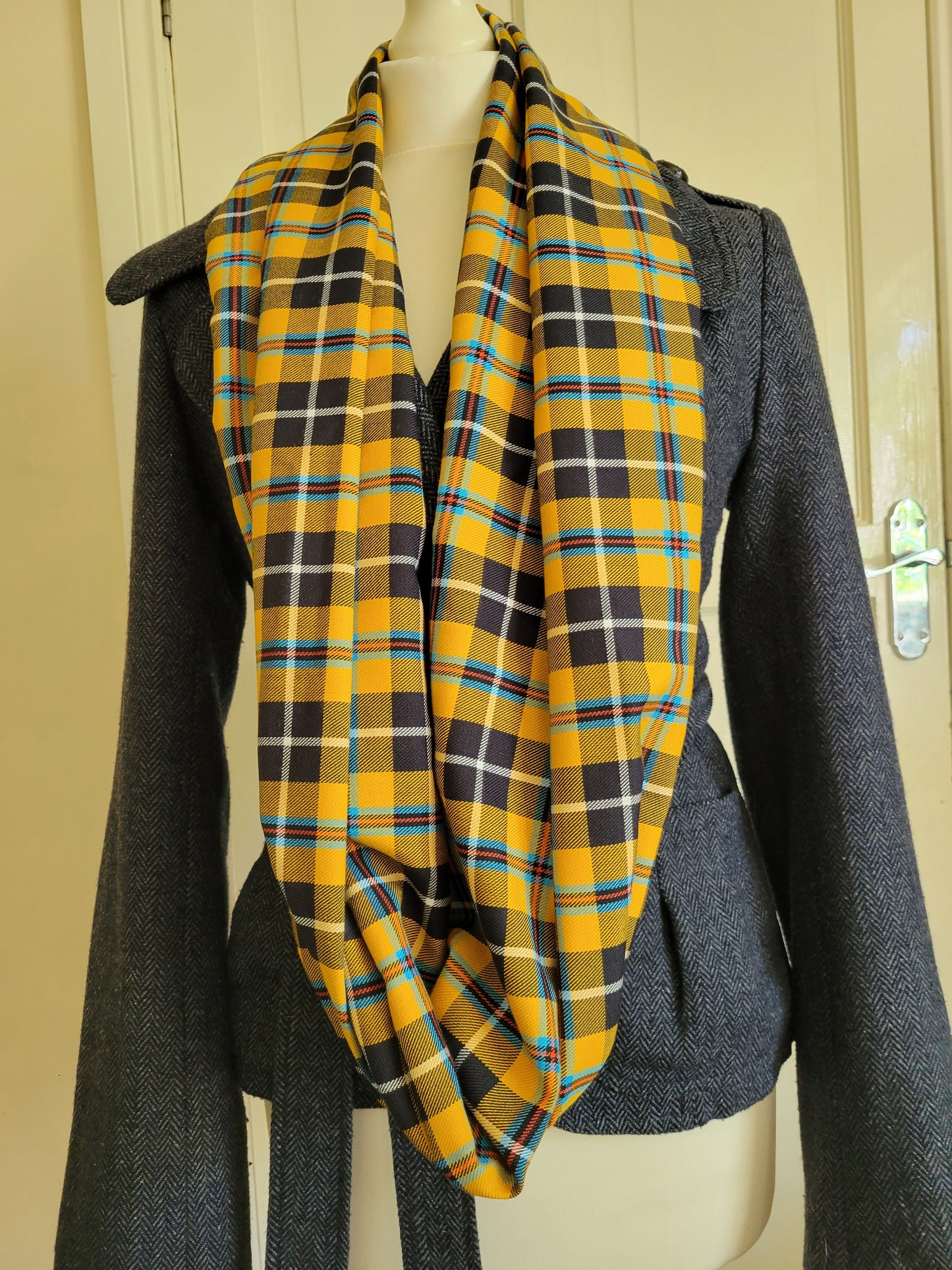 Cornish Tartan Infinity Scarf
