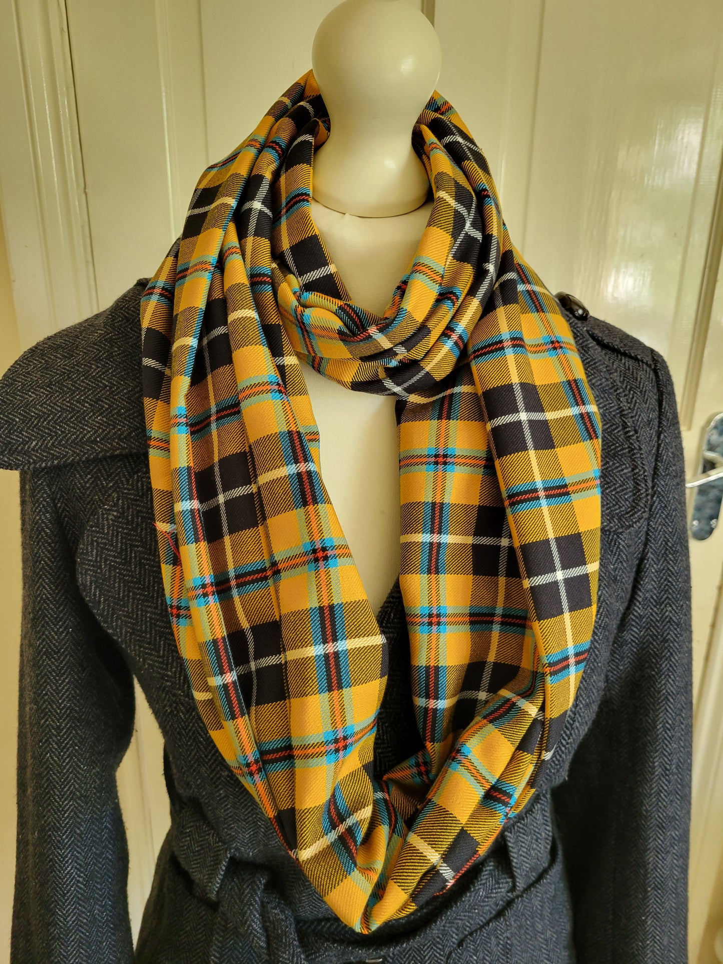 Cornish Tartan Infinity Scarf