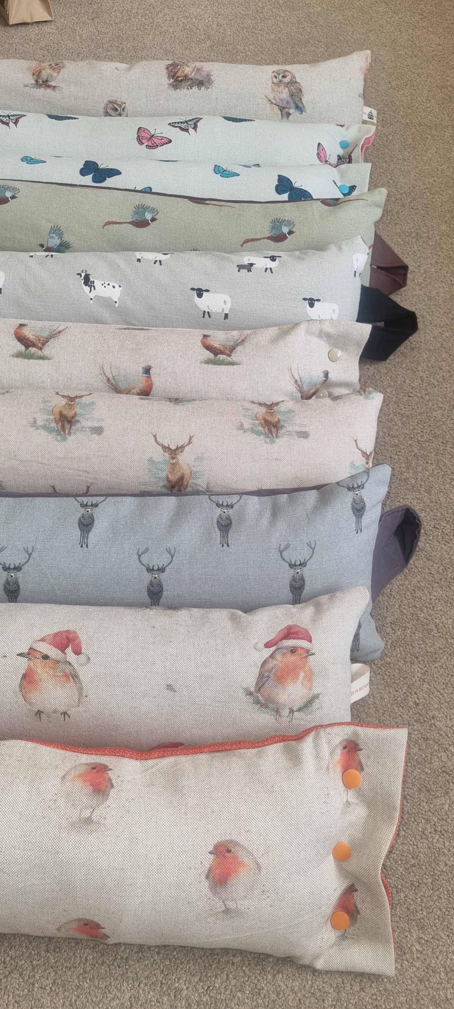 Washable and Reversible Weighted Animal Draught Excluders