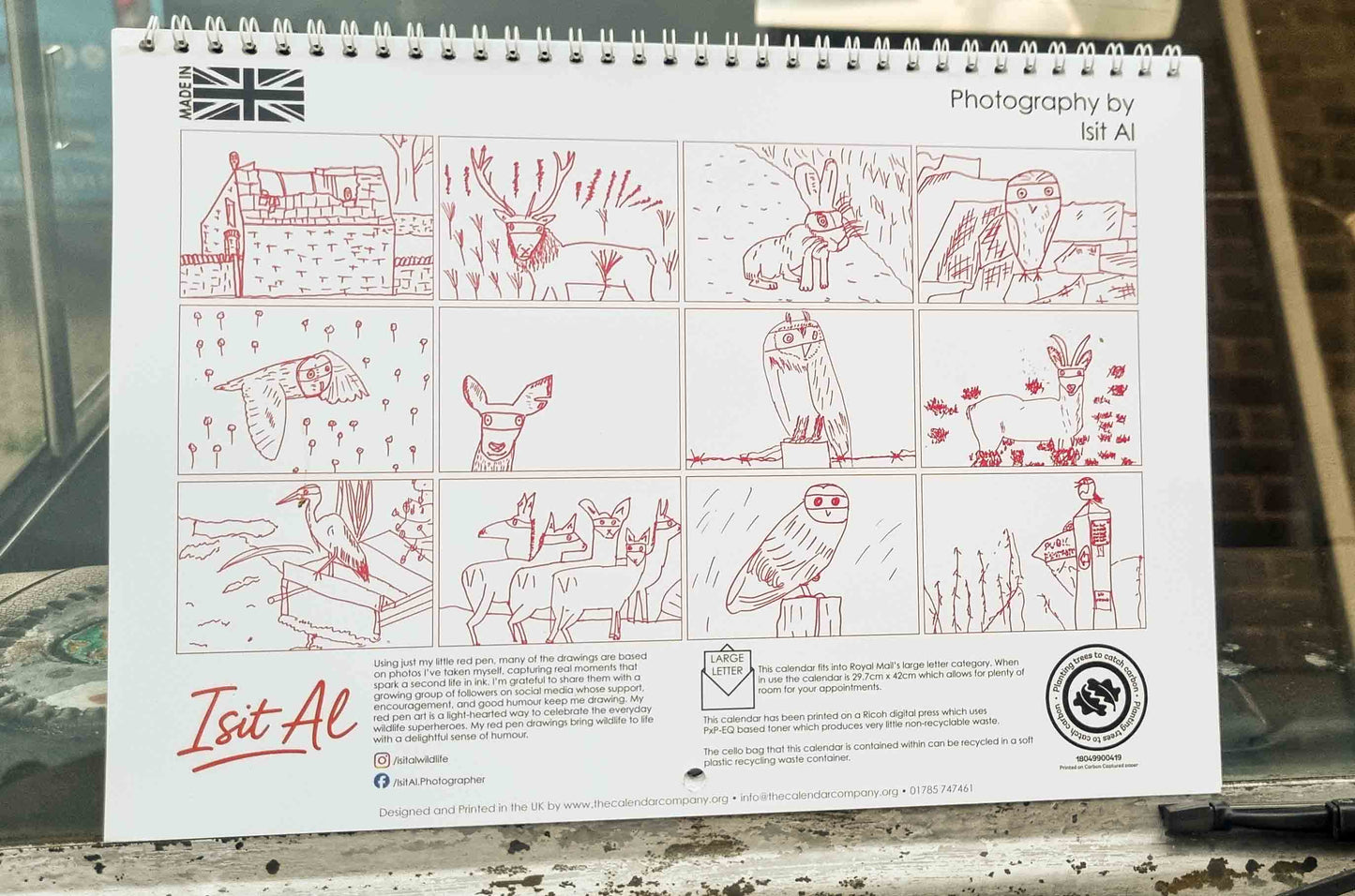 Wildlife Calendar 2026 and Red Pen Calendar 2026