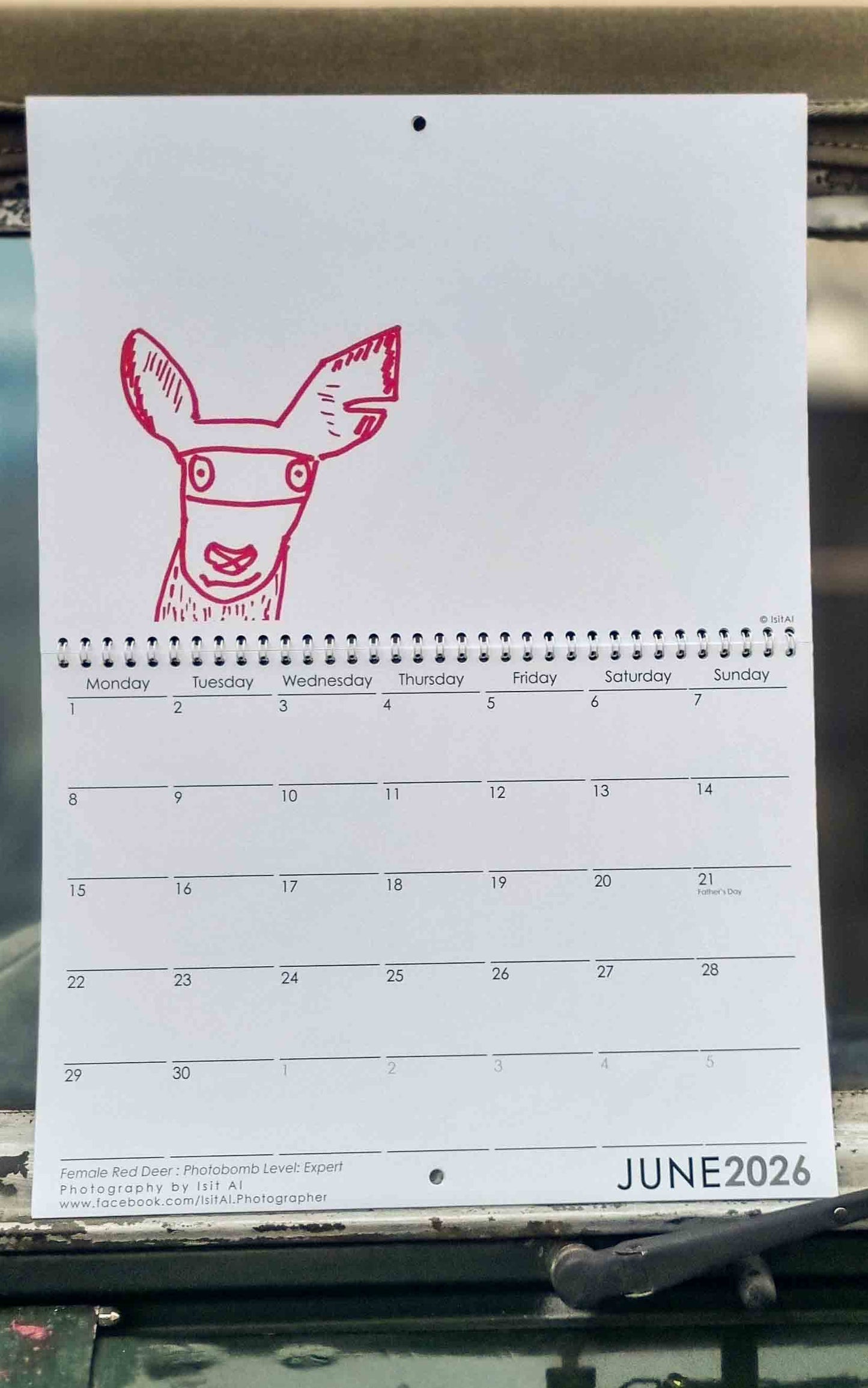 Wildlife Calendar 2026 and Red Pen Calendar 2026